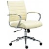 Kancelárske kreslo Oakland z umelej kože, krémová