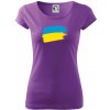Ukrajina vlajka - Dámske tričko Pure - M ( Fialová )