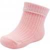 Dojčenské bavlnené ponožky New Baby ružové - 56 (0-3m)