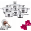 Súprava hrncov Ofenbach GR34 nerezová oceľ 12 ks