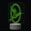 3D Dotyková lampa s diaľkovým ovládaním - VTÁK