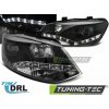 Tuning-tec Predné svetlomety TRUE DRL BLACK pasujú na VW POLO 6R 09-03.14