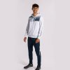 ECO SUPERNOVA ZIP-UP HOODIE mikina s kapucňou biela modrá námornícka 5XS