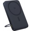 Baseus – PicoGo power banka Type-C, Qi2, rýchle nabíjanie, 20W, 5000mAh, otočný stojan, kábel Type-C – čierna