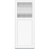 Solid Elements Vedľajšie vchodové dvere Easy, 80 L, rozmer vr. zárubne: 880 × 1980 mm, plast, ľavé, biele, presklené, W1EXBCZTK1.0006