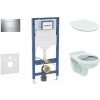 Geberit Duofix - Set predstenovej inštalácie, klozetu Alpha a dosky softclose, tlačidlo Sigma30, chróm SANI11CD1105