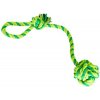 HIP HOP DOG HHD pretahovadlo s bavlnenou loptou 9cm, 58cm/300g sv.zelená,khaki, tm.zelená