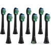 TrueLife SonicBrush Compact Heads Black Standard náhradné hlavice pre sonickú zubnú kefku 1x8 ks