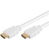 PremiumCord HDMI High Speed ??+ Ethernet kábel, biely, pozlátené konektory, 10m kphdme10w