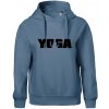 Yoga nápis - Oversized mikina dámská Moon - kratšia + širšia - XL ( Denim )