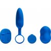 Platanomelón Mobi - nabíjací vibračný set s rádiom - 2 diely (modrý)