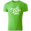 T-ričko Honda Africa Twin CRF1000L pánske tričko Farba trička: Jablkovozelená, Farba potlače: Biela, Veľkosť: 4XL