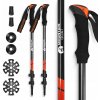 Palice na nordic walking Mountain Goat nastaviteľné 60-135 cm červené