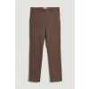 Gant Slim Cotton Herringbone Pants Rich Brown