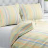 Biante Bavlnené posteľné obliečky Sandra SA-734 Pastelovo farebné pásiky Jednolôžko 140x200 a 70x90 cm