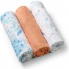 BabyOno mušelínové Super soft oranžová 3 ks