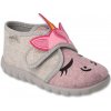 BEFADO 465P110 dievčenské papuče SZ jednorožec 22 465P110_22