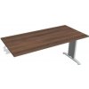 Hobis Rokovací stôl Flex, 160x75,5x80 cm, orech/kov
