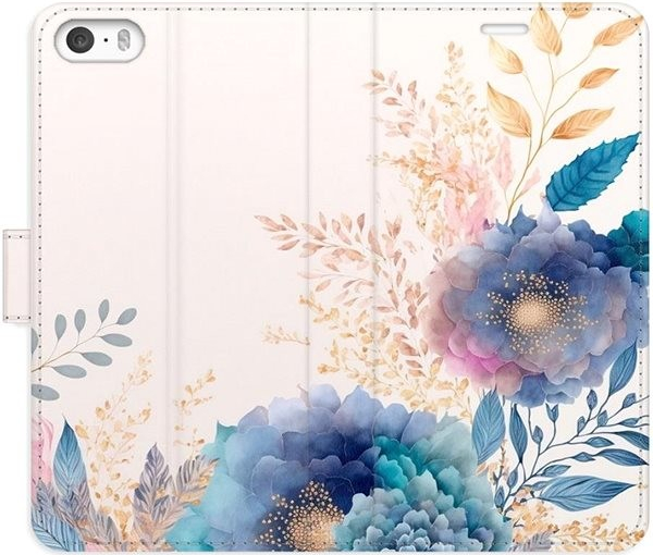 iSaprio flip Ornamental Flowers 03 iPhone 5/5S/SE