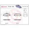Sada brzdových platničiek, vždy 4 kusy v sade BREMBO P 61 113 (P61113)