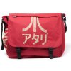 Atari - Dark Red Messenger Bag with Japanese Logo Barva: Red