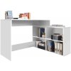 PC stôl, biela, univerzálny, KORNER 2 NEW