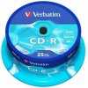 CD-R disk, 700 MB, 52x, 25 ks, cake box, VERBATIM 
