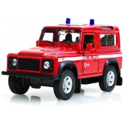 Welly Auto Land Rover Defender hasiči 1:34