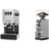 Gaggia New Classic E24 BC, stainless steel + Eureka Mignon Libra, CR grey