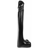 Dark Crystal DC14, čierne vinylové dildo 25 x 3 cm