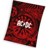 Carbotex Mikroplyšová deka AC DC Black Ice