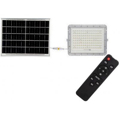 V-Tac | LED Vonkajší solárny reflektor LED/20W/3,2V 4000K biela + DO | VT1462