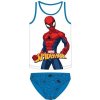 E plus M - Chlapčenské bavlnené spodné prádlo nátelník + slipy Spiderman MARVEL / 100% bavlna - modré 128 - 134