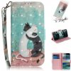 Peňaženkové 3D puzdro na Sony Xperia 10 - Black White Cat