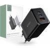 SIEŤOVÁ NABÍJAČKA NA MOBIL A TABLET TECH-PROTECT C65W 3-PORT NETWORK CHARGER PD65W/QC3.0 Čierny