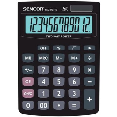 SENCOR Kalkulátor kapesní SENCOR SEC 340-12 DUAL