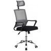 Tempo Kondela Kancelárske kreslo, svetlosivá/čierna, DIKAN