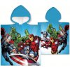 Carbotex Detské chlapčenské pončo plážová osuška s kapucňou Avengers MARVEL 50 x 110 cm