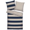 Tom Tailor Bavlnené obliečky Dark Navy & Sunny Sand, 135 x 200 cm, 80 x 80 cm
