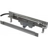 Alcadrain APZ5-TWIN+AEZ121-1050 - Odtokový systém pre zabudovanie do steny, kryt pre vloženie obkladu, osvetlenie modrá