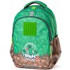 Pixie crew Školní batoh dvoukomorový - 2 zipy - Minecraft