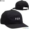 Fox dámska šiltovka Wordmark adjustable hat, čierna, one size