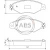 A.B.S. Sada brzdových platničiek kotúčovej brzdy 37040