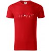 Plávanie EKG - Tričko z organickej bavlny - 3XL ( Červená )