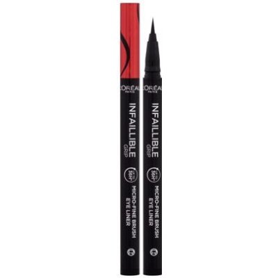 L'Oréal Paris Infaillible Grip 36H Micro-Fine Brush Eye Liner dlouhotrvající ultra tenká oční linka 0.4 g odstín 01 Obsidian Black