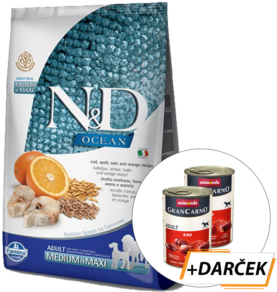 N&D Low Grain Dog Adult Codfish & Orange 12 kg