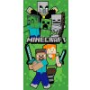 Zelená bavlnená detská osuška 70x140 cm Minecraft Let´s Survive – Jerry Fabrics