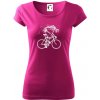 Gravel Bike - kostra - Dámske tričko Pure - XL ( Fuchsiová )