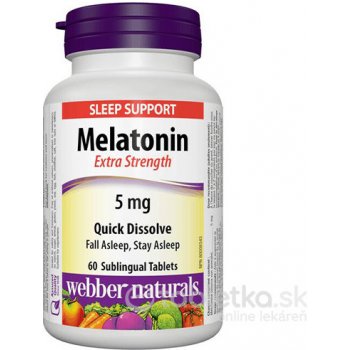 Webber Naturals Melatonín 5 mg 60 tabliet