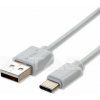 USB Kábel Pearl Series USB-C 1m, biely VT-5302 (V-TAC)